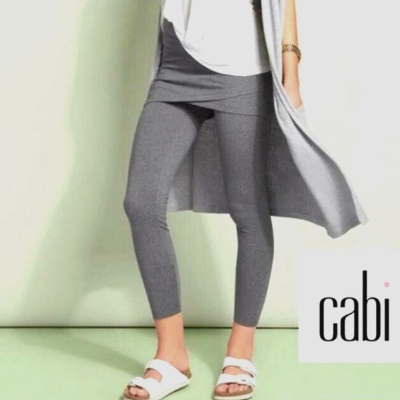 Cabi | M'Leggings Skirt Gray Style #5318 Sz L - Picture 3 of 12